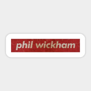 Phil Wickham - RECTANGLE RED VINTAGE Sticker